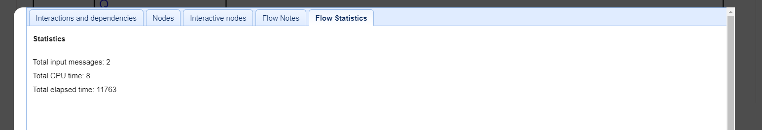 flow statistics summary